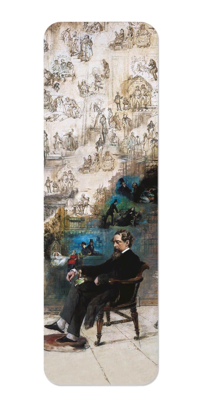 Ezen Designs - Dickens' Dream by Robert William Buss (1875) - Bookmark - Front