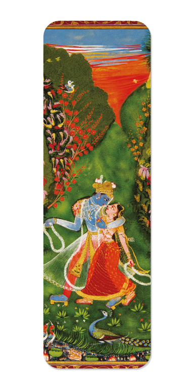 Ezen Designs - Radha and Krishna in a Flowering Grove (1720) - Bookmark - Front