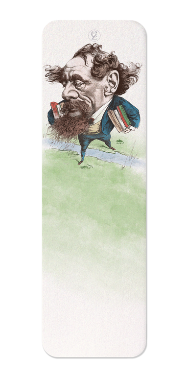 Ezen Designs - Caricature of Charles Dickens (1868) - Bookmark - Front