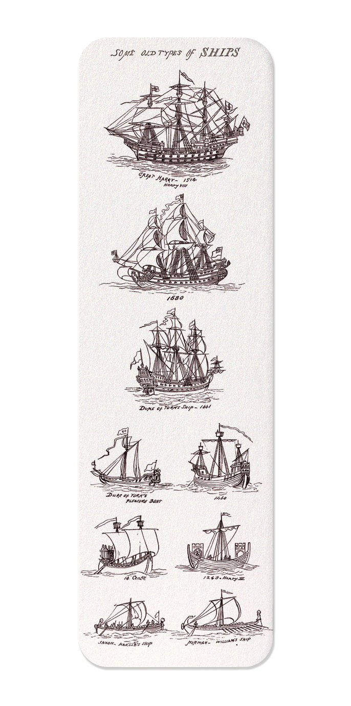 Ezen Designs - Sea Pictures Drawn with Pen and Pencil (1882) - Bookmark - Front