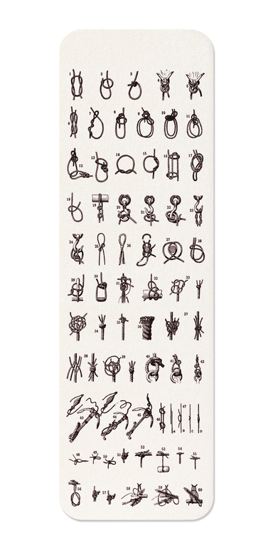 Ezen Designs - Types of Knots (1909) - Bookmark - Front