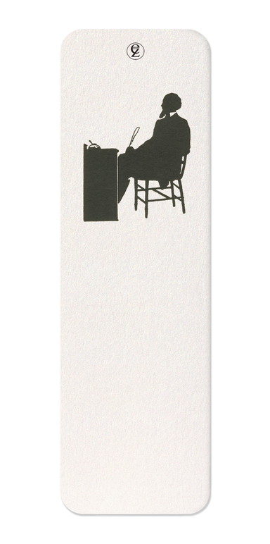 Ezen Designs - Silhouette of Charles Dickens (C.1928) - Bookmark - Front