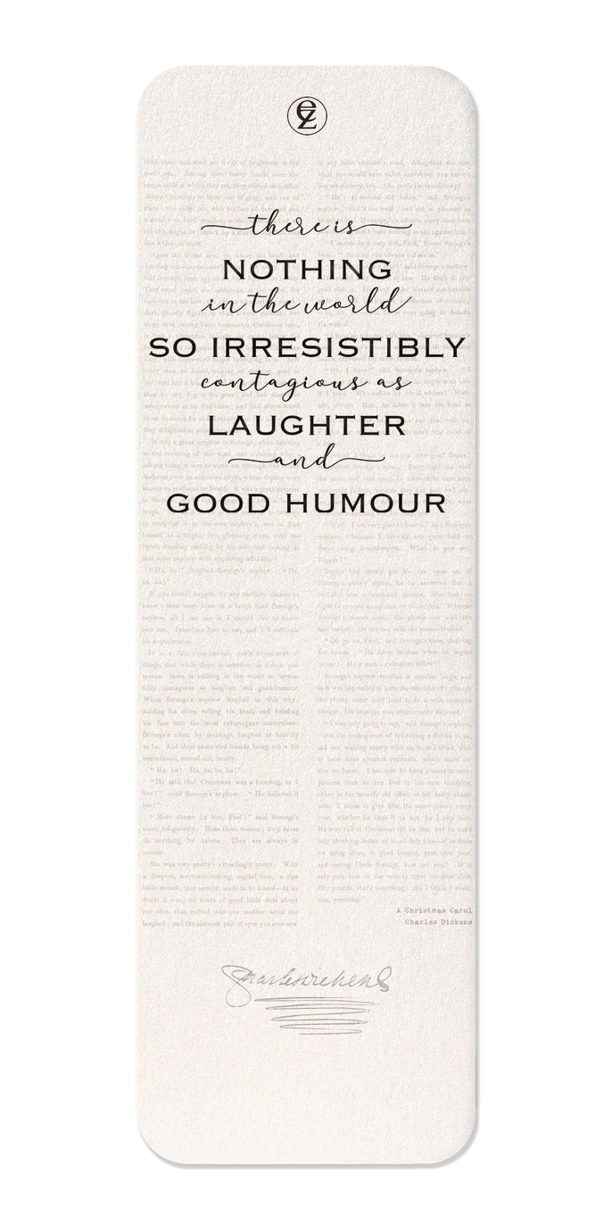 Ezen Designs - Laughter and Good Humour (1843) - Bookmark - Front