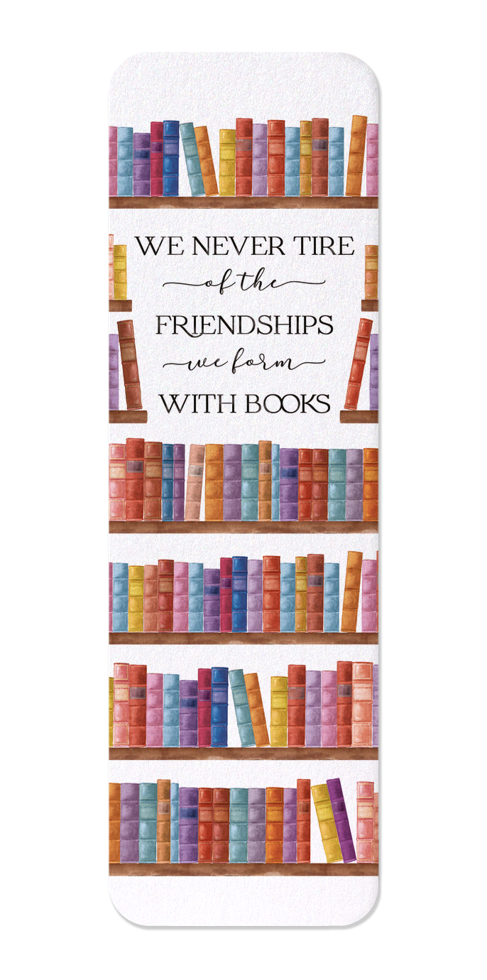 Ezen Designs - Friendship With Books - Bookmark - Front