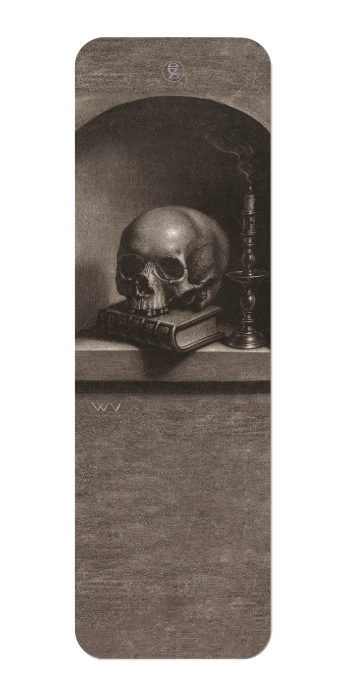 Ezen Designs - Vanitas Still Life in a Niche (17thC) - Bookmark - Front