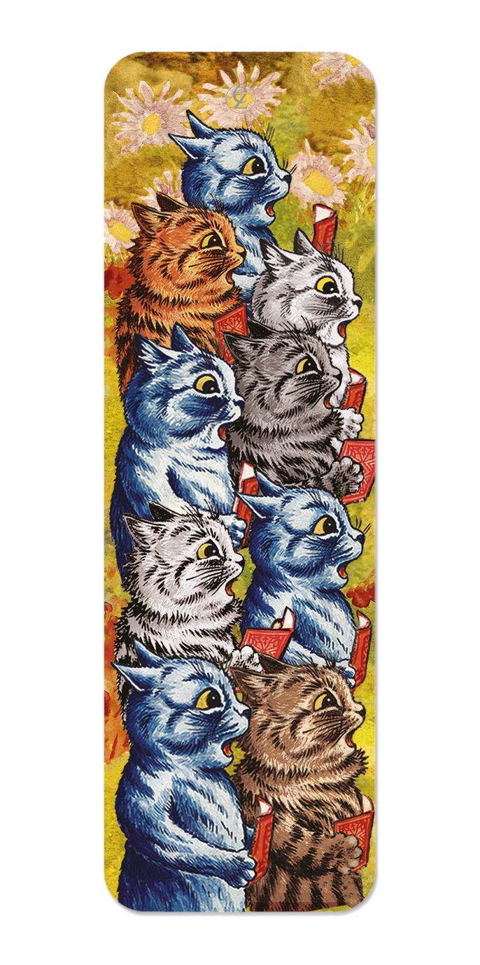 Ezen Designs - Three Cats Singing (C.1930) - Bookmark - Front