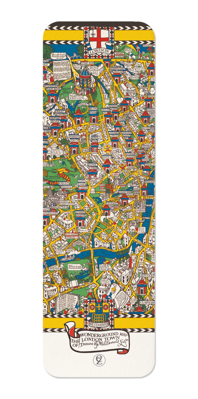 Ezen Designs - Wonderground map of London Town (1914) - Bookmark - Front