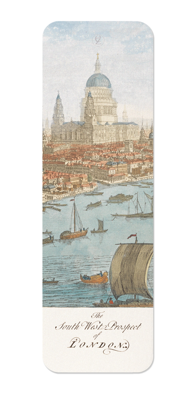 Ezen Designs - South West Prospect of London (1750) - Bookmark - Front