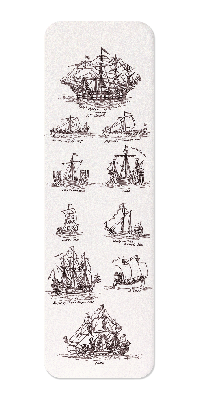 Ezen Designs - Images de Mer Dessinées (1882) - Bookmark - Front
