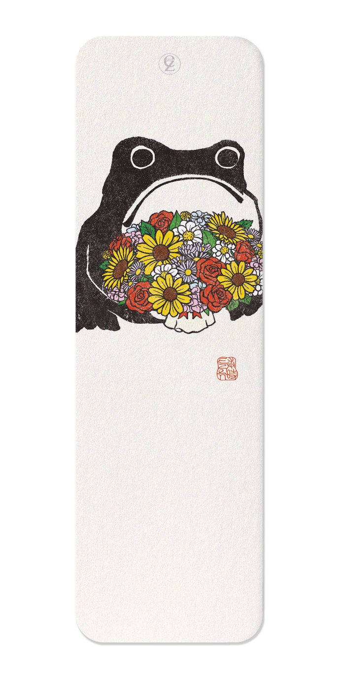 Ezen Designs - Bouquet of Flowers Ezen Frog - Bookmark - Front