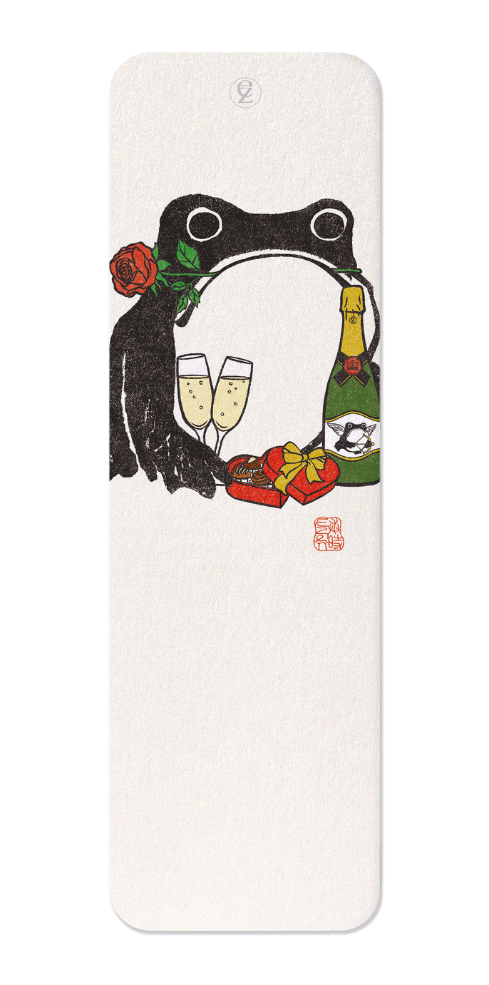 Ezen Designs - Valentine's Ezen Frog - Bookmark - Front