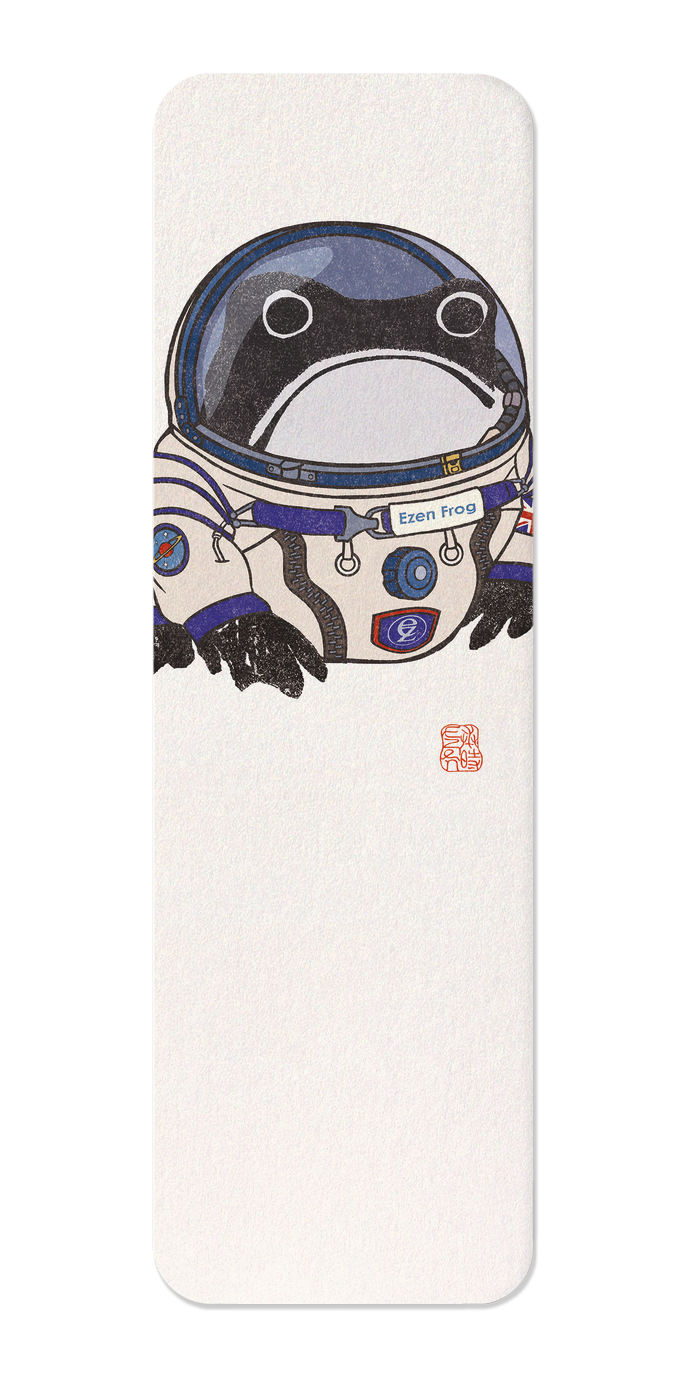 Ezen Designs - Astronaut Ezen frog - Bookmark - Front