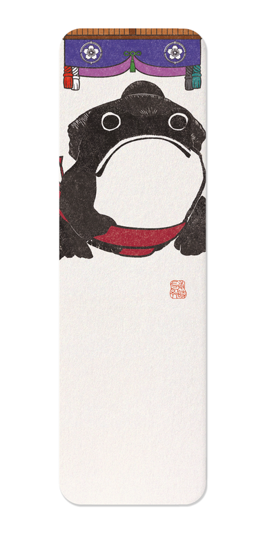 Ezen Designs - Sumo wrestler EZEN FROG - Bookmark - Front