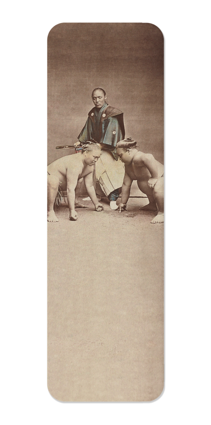 Ezen Designs - Sumo Wrestlers in the Ring (Late 19th C.) - Bookmark - Front