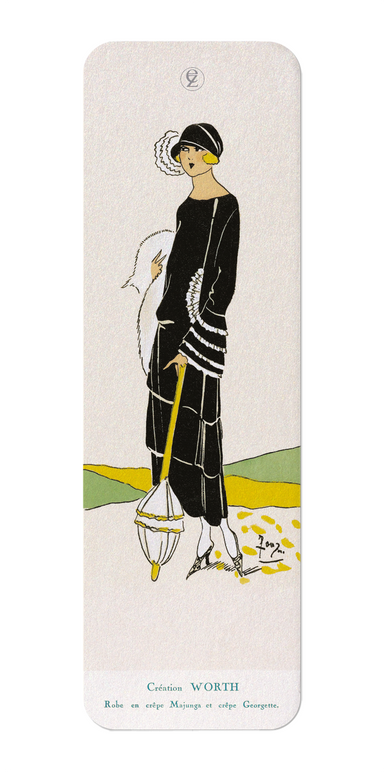 Ezen Designs - Très Parisien - Black Dress (1923) - Bookmark - Front