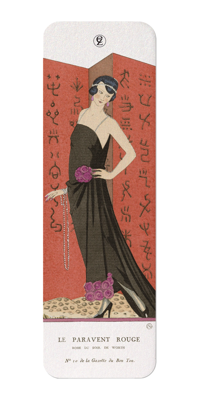 Ezen Designs - Le Paravent Rouge (1921) - Bookmark - Front