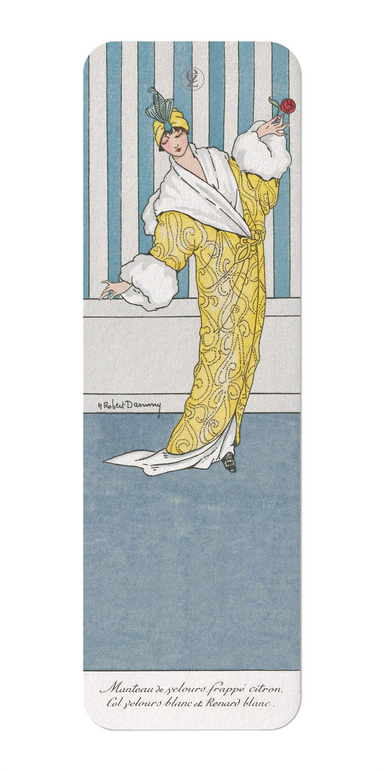 Ezen Designs - Manteau de Velours Frappé Citron (1913) - Bookmark - Front