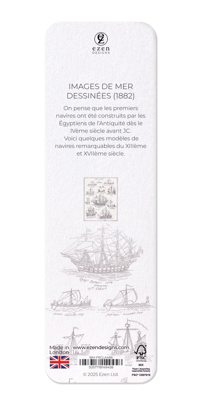 Ezen Designs - Images de Mer Dessinées (1882) - Bookmark - Back