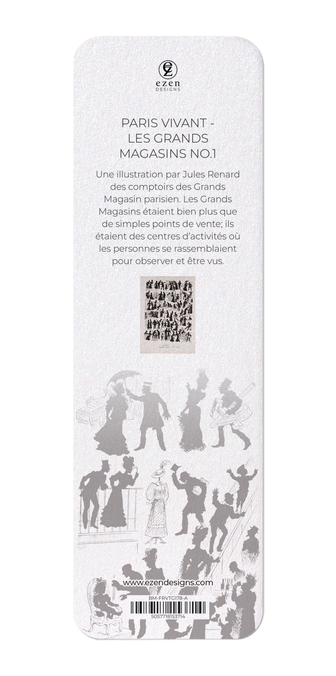 Ezen Designs - Paris Vivant - Les Grands Magasins No.1 - Bookmark - Back