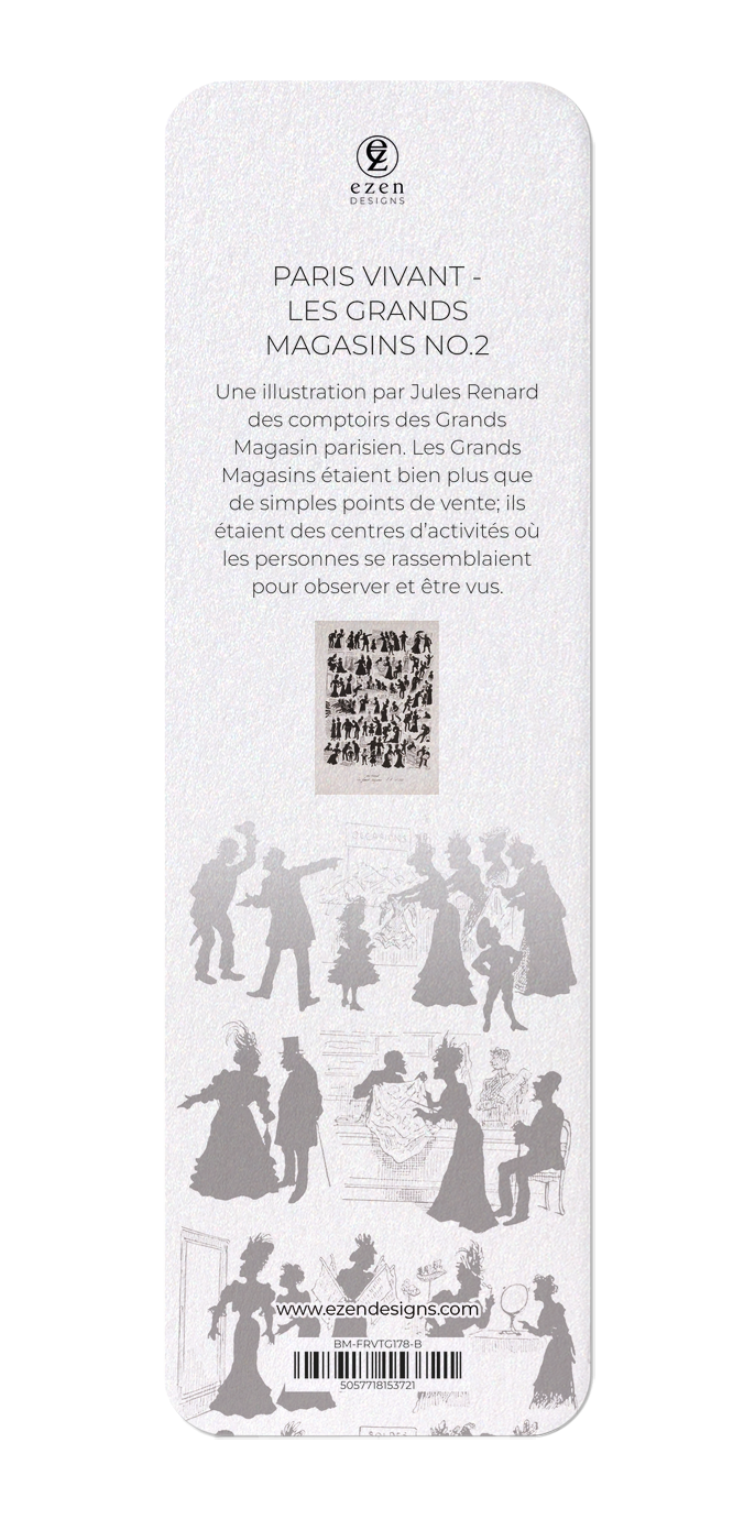 Ezen Designs - Paris Vivant - Les Grands Magasins No.2 - Bookmark - Back