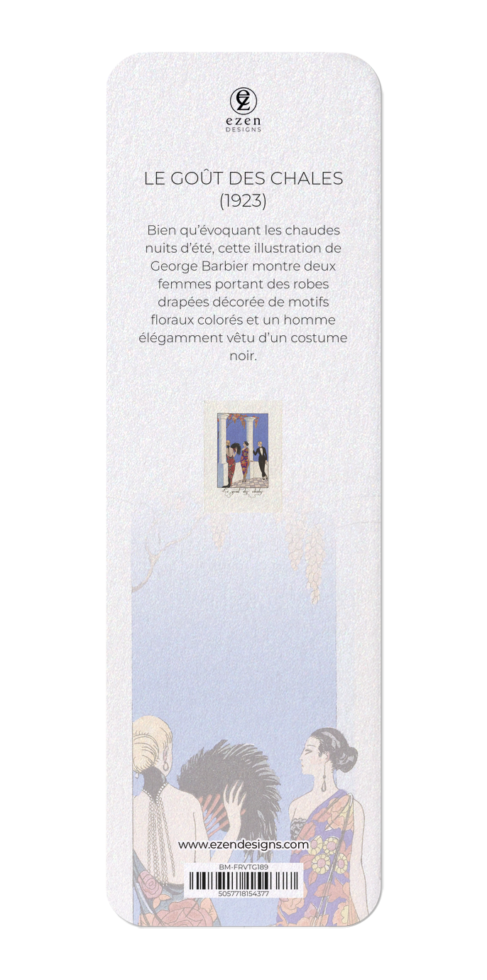 Ezen Designs - Le Goût des Chales (1923) - Bookmark - Back