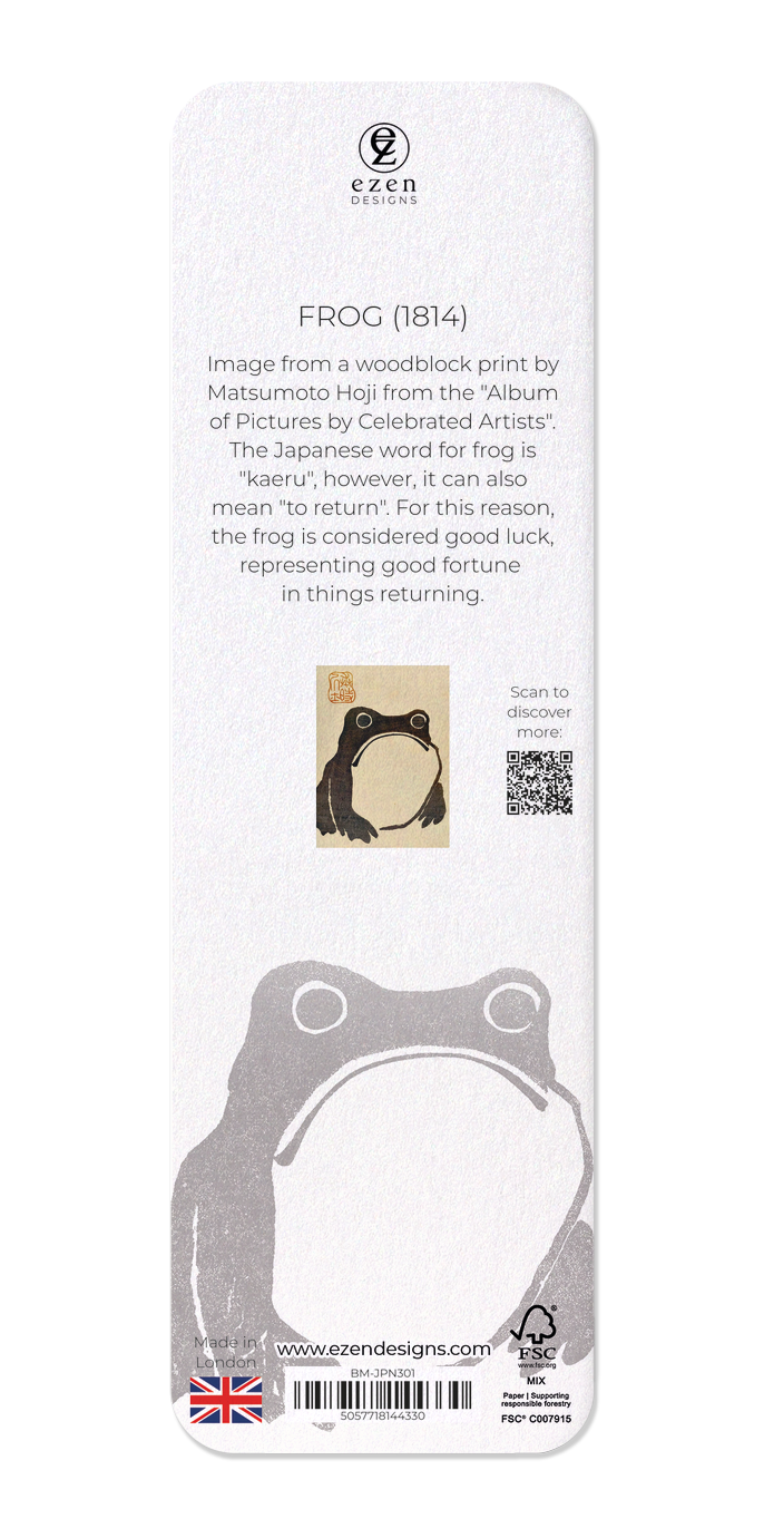 Ezen Designs - Frog (1814) - Bookmark - Back