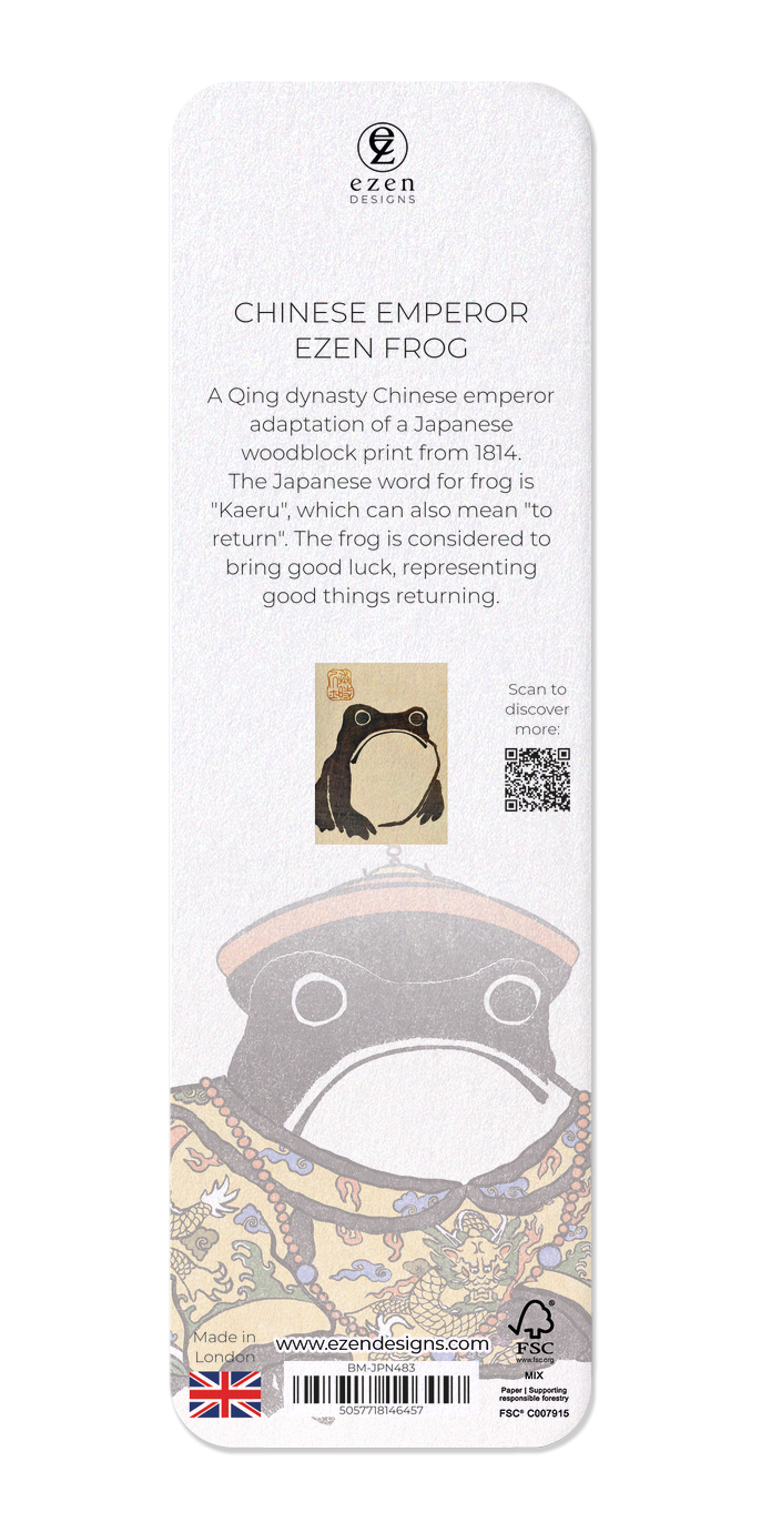 Ezen Designs - CHINESE EMPEROR EZEN FROG - Bookmark - Back