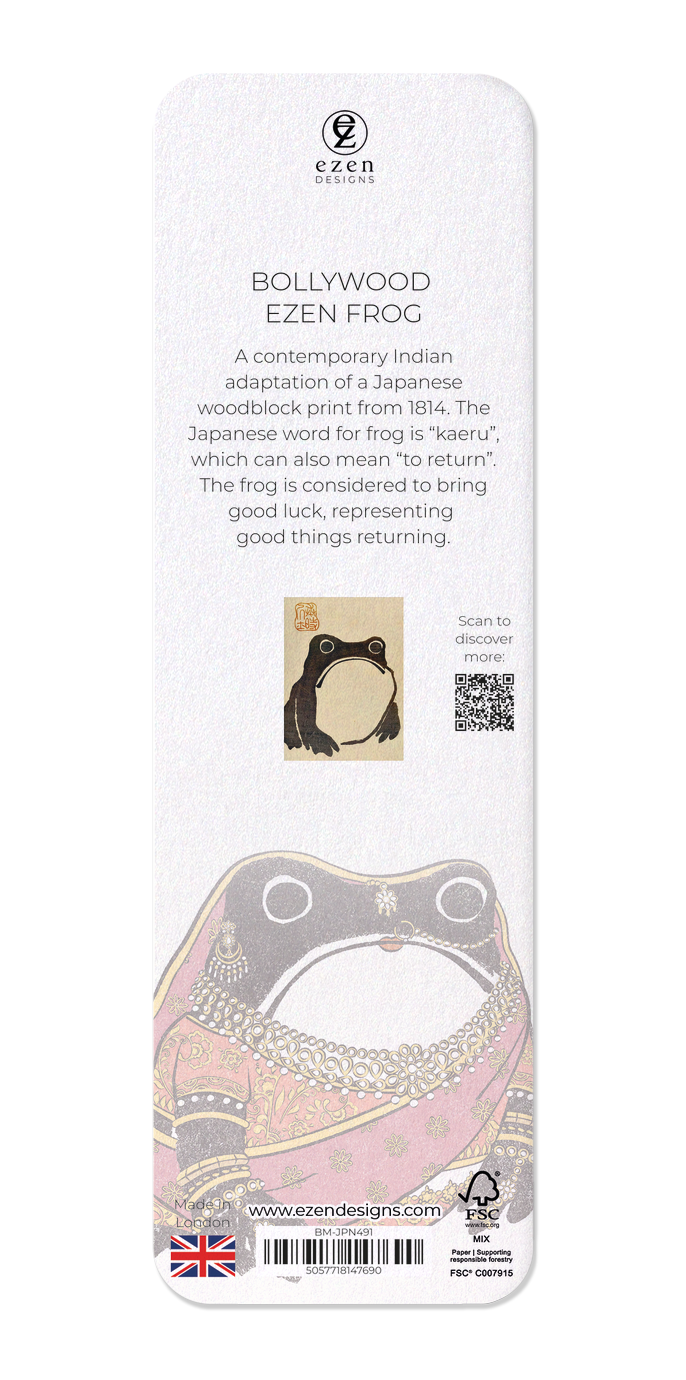 Ezen Designs - Bollywood Ezen Frog - Bookmark - Back