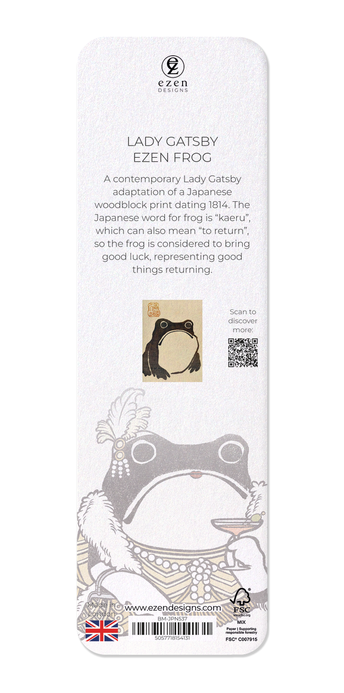 Ezen Designs - Lady Gatsby Ezen Frog - Bookmark - Back