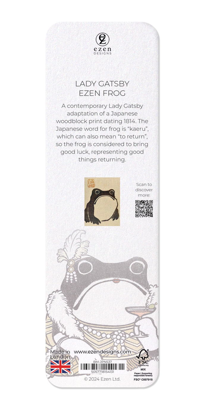 Ezen Designs - Lady Gatsby Ezen Frog - Bookmark - Back