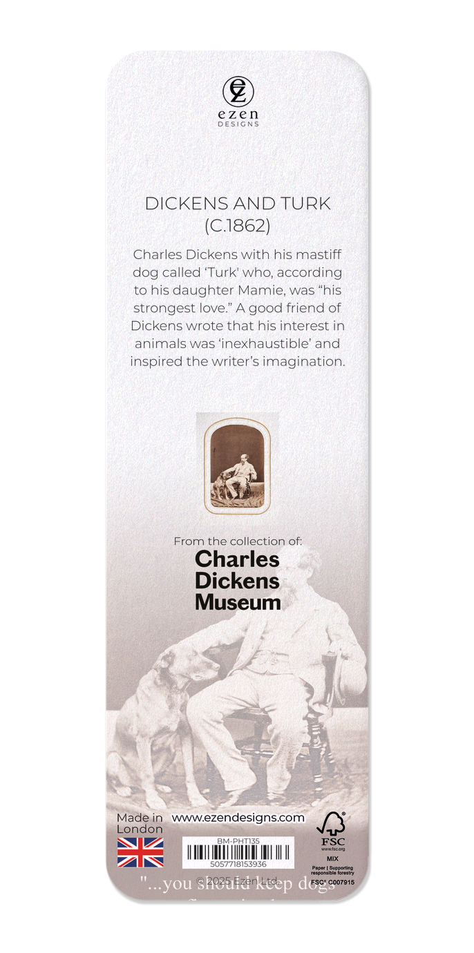 Ezen Designs - Dickens and Turk (c.1862) - Bookmark - Back