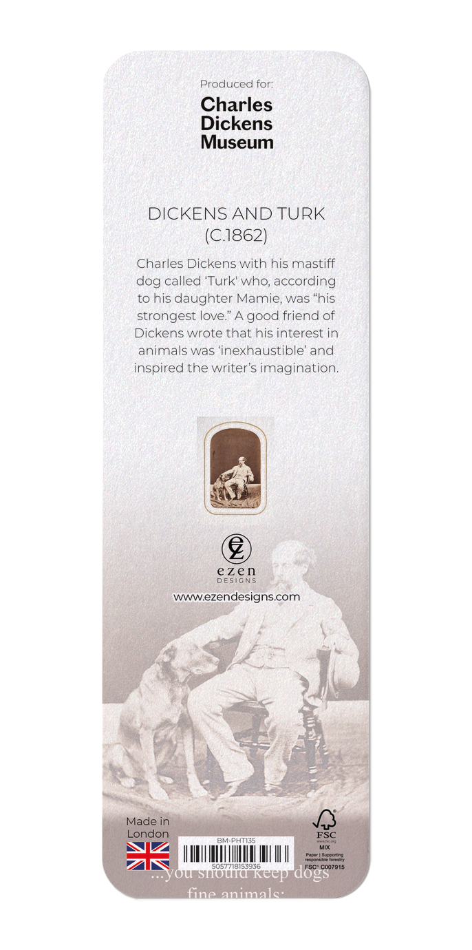 Ezen Designs - Dickens and Turk (c.1862) - Bookmark - Back