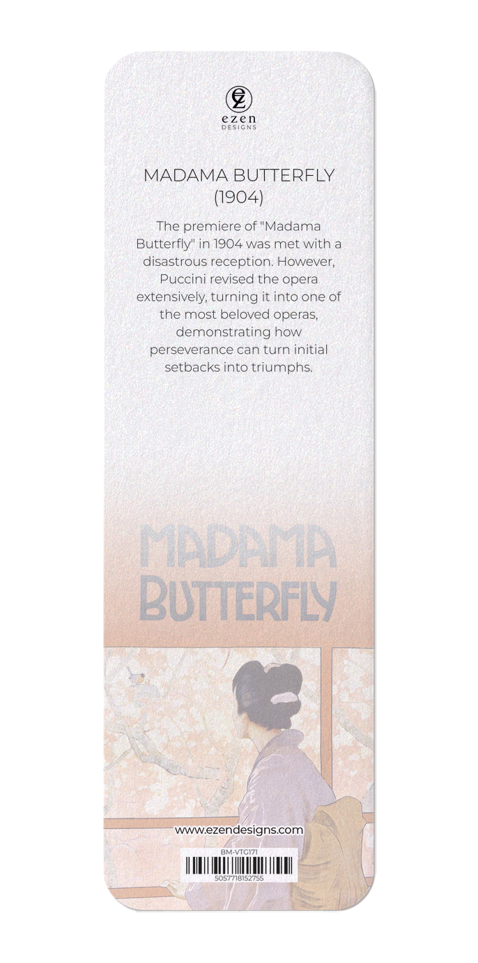 Ezen Designs - Madama Butterfly (1904) - Bookmark - Back