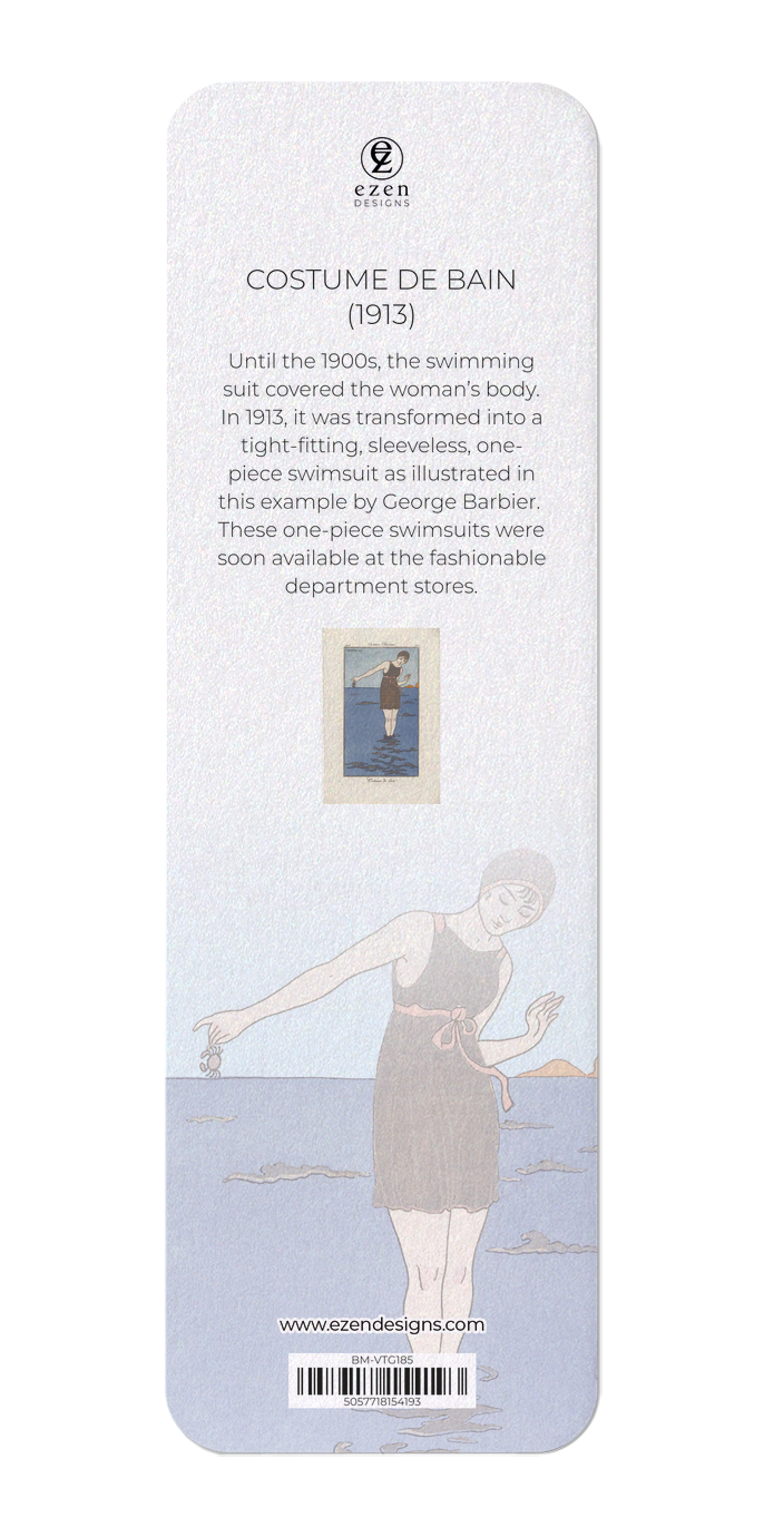 Ezen Designs - Costume de Bain (1913) - Bookmark - Back