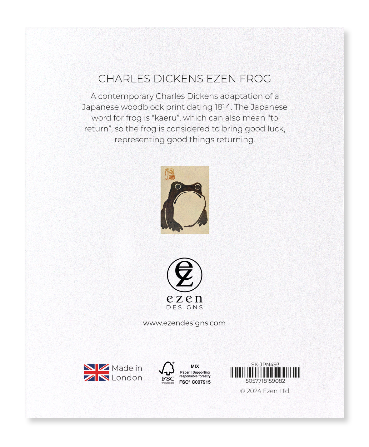 Ezen Designs - Charles Dickens Ezen Frog - Sticker Set