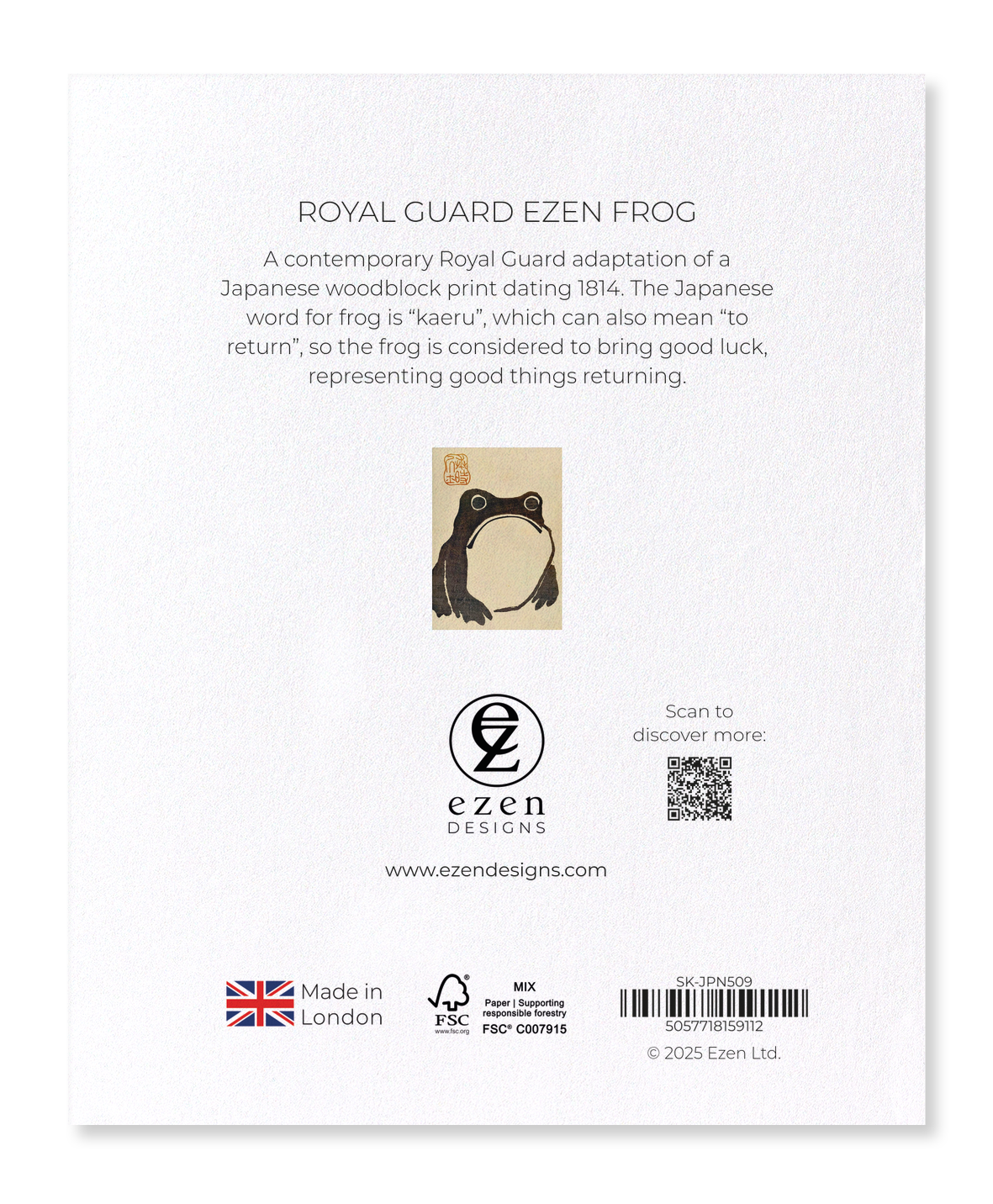 Ezen Designs - Royal Guard Ezen Frog - Sticker Set