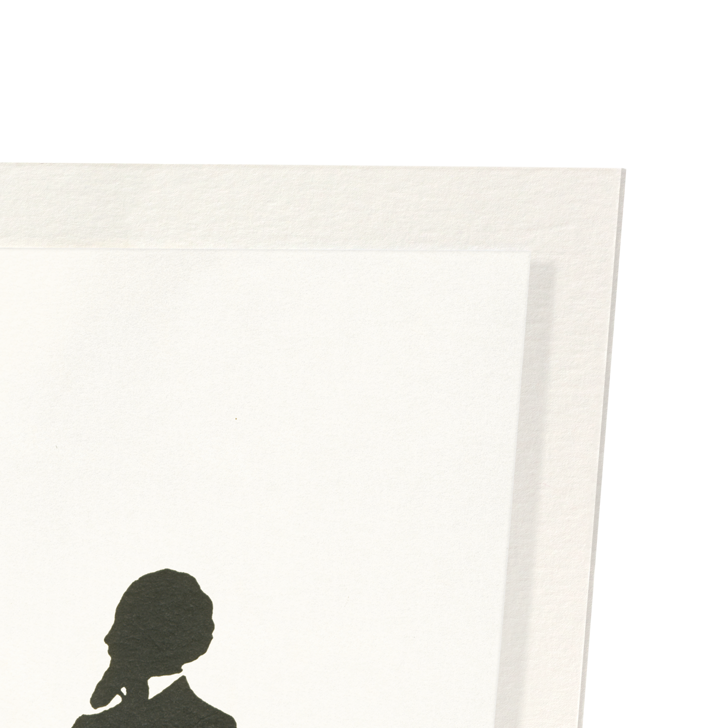 SILHOUETTE OF CHARLES DICKENS (C.1928): Painting Art Print