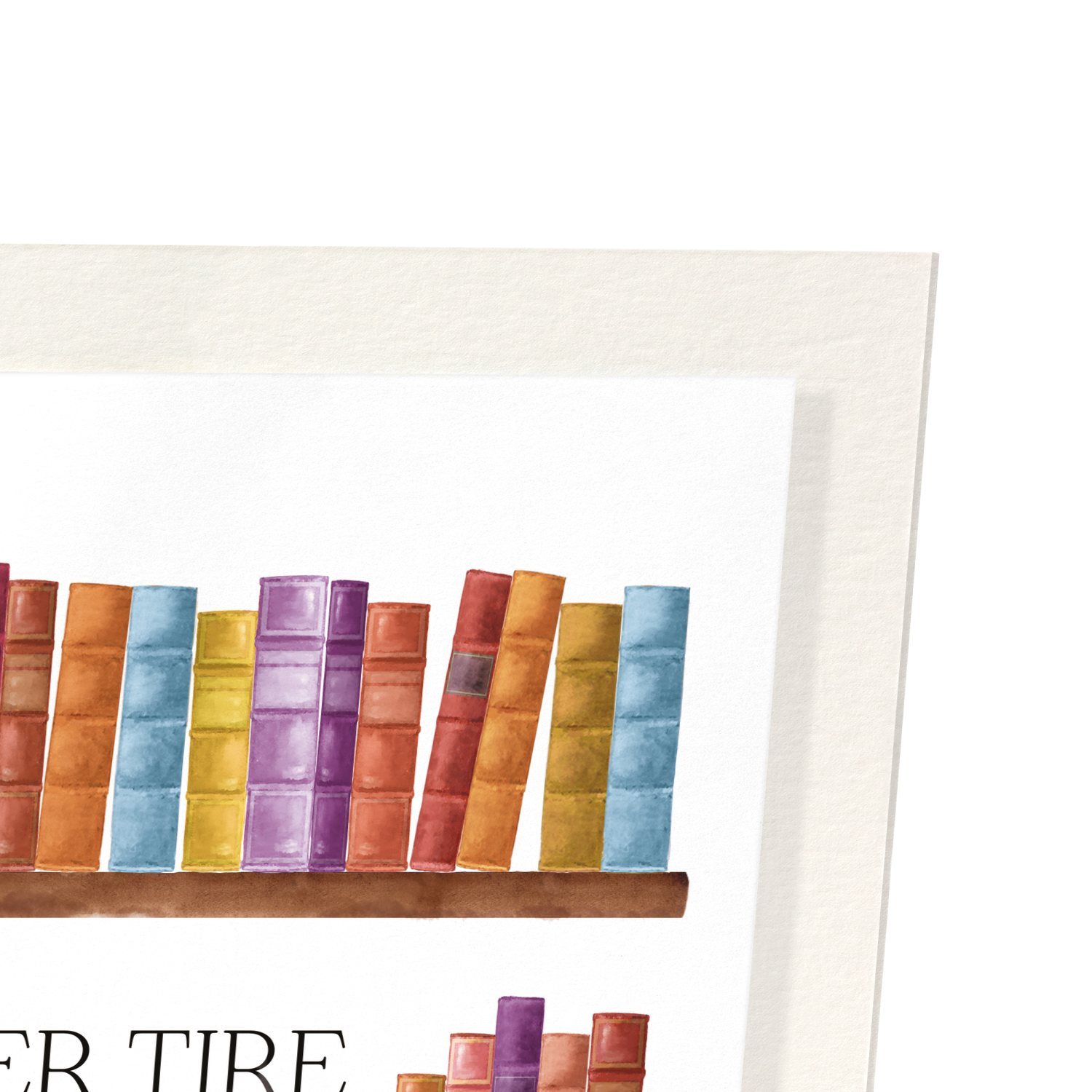 FRIENDSHIP WITH BOOKS: Watercolour Art Print