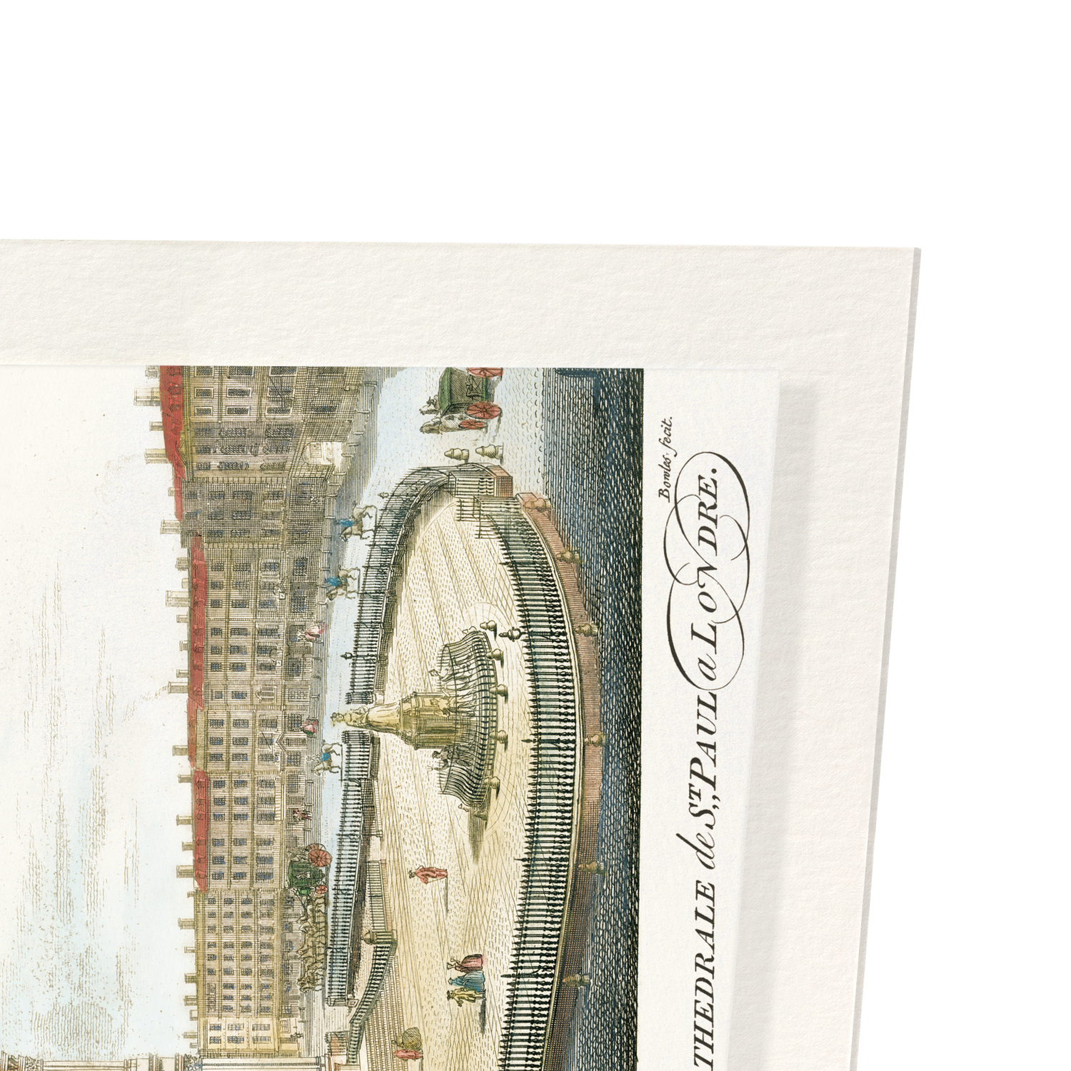 THE NORTH WEST VIEW OF ST PAUL CATHEDRAL (1754): Painting Art Print