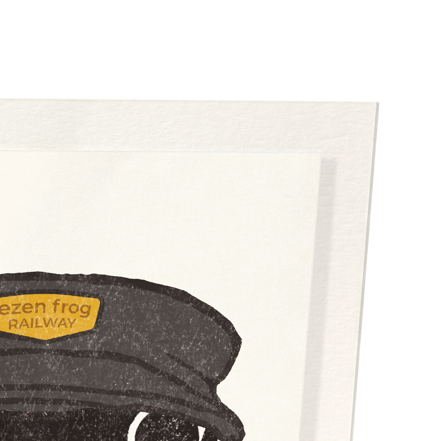TRAIN DRIVER EZEN FROG: Art Print
