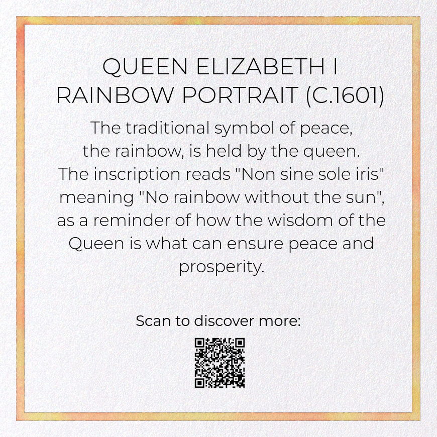 QUEEN ELIZABETH I RAINBOW PORTRAIT (C.1601): Painting Greeting Card