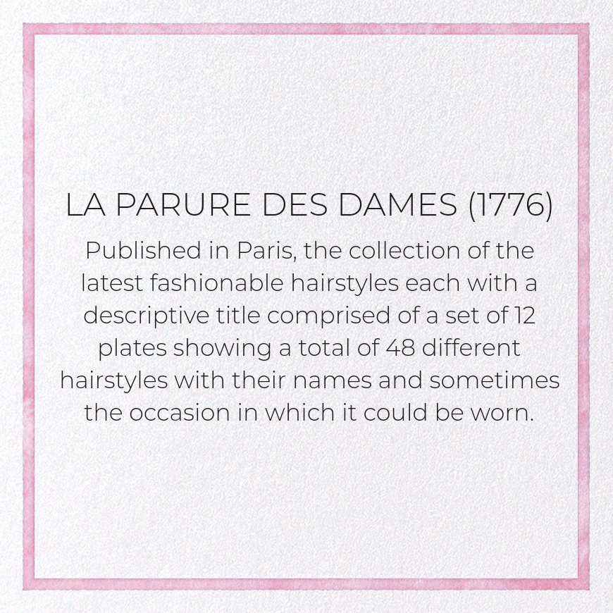 LA PARURE DES DAMES (1776): Painting Greeting Card