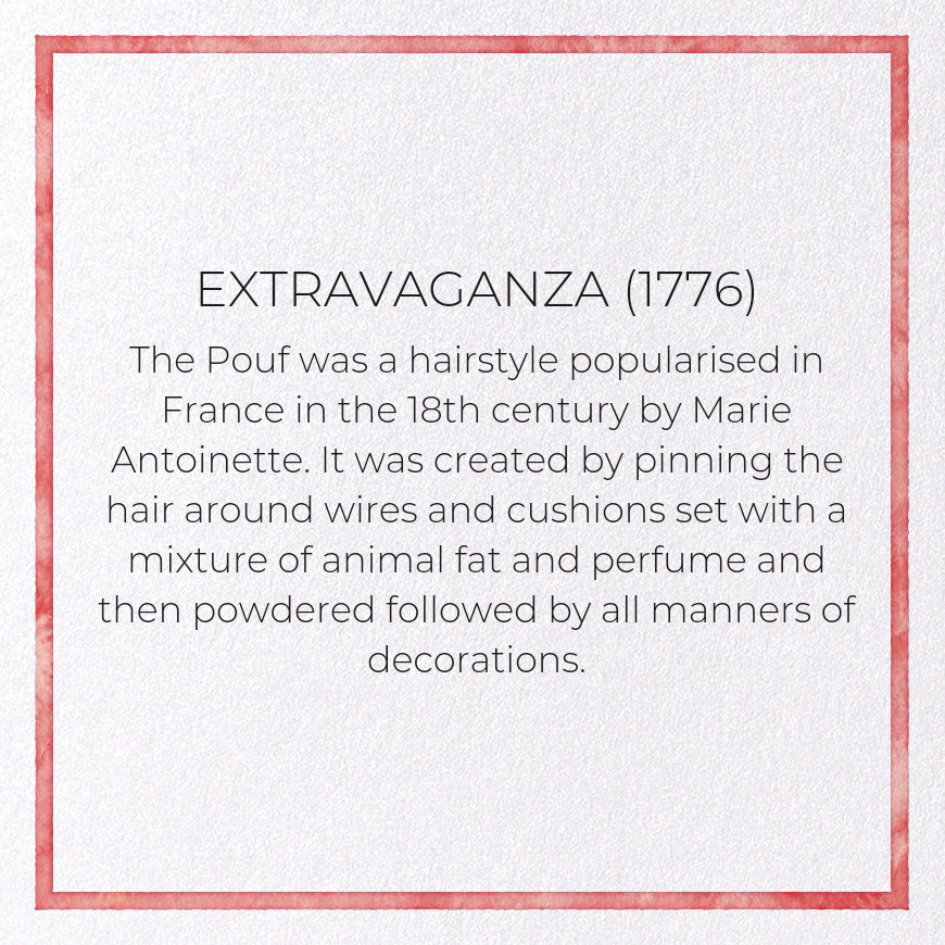 EXTRAVAGANZA (1776): Painting Greeting Card