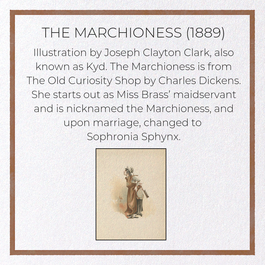 THE MARCHIONESS (1889): Painting Greeting Card