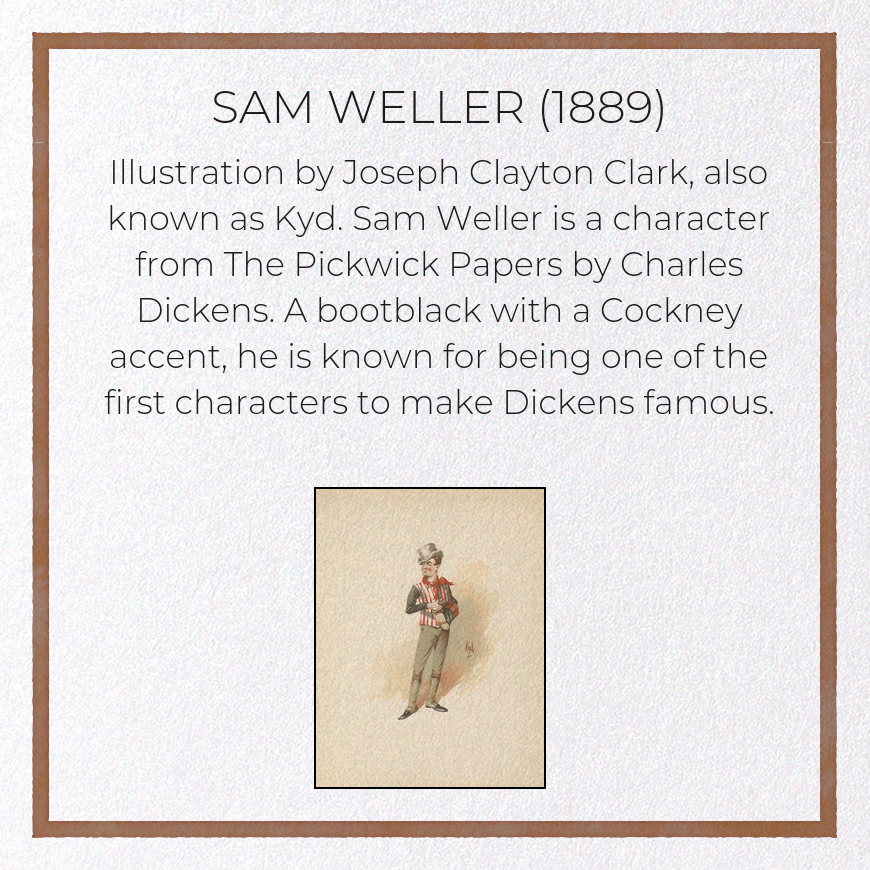 SAM WELLER (1889): Painting Greeting Card