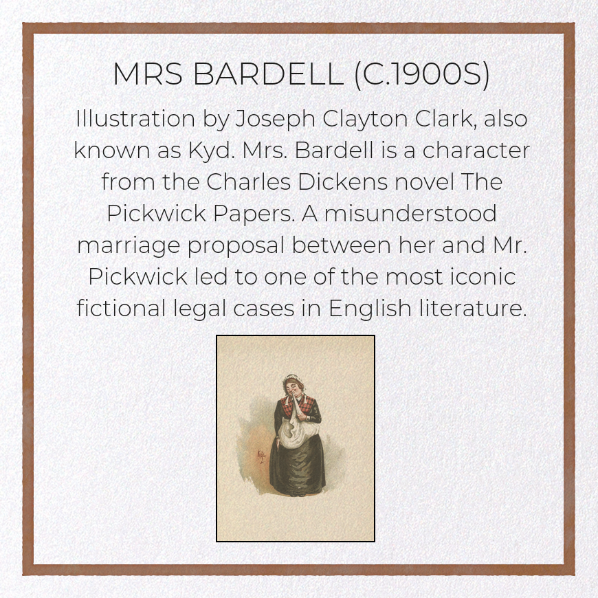 MRS BARDELL (C.1900S): Painting Greeting Card