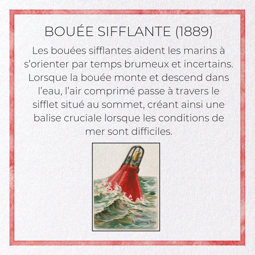 BOUÉE SIFFLANTE (1889): Painting Greeting Card