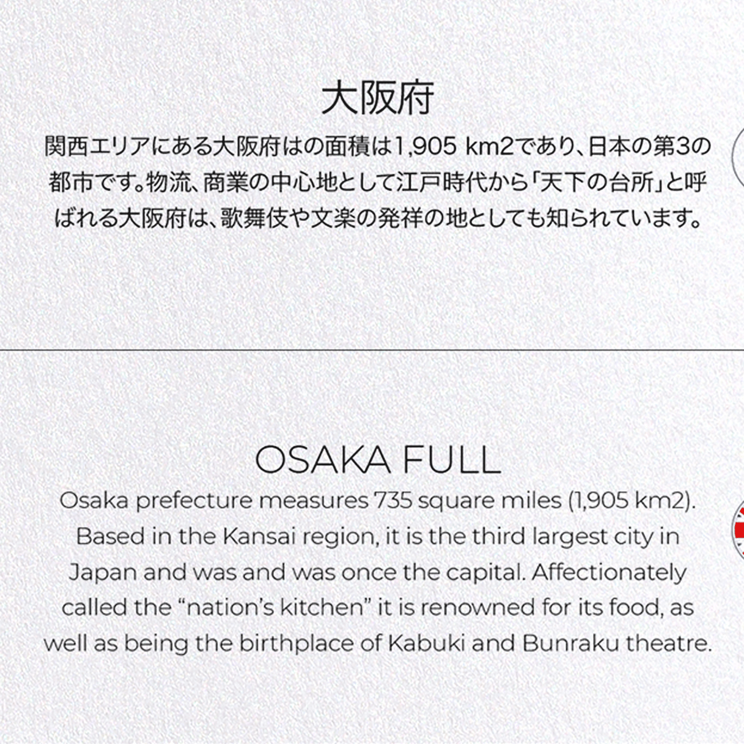 OSAKA FULL: Map Full Greeting Card