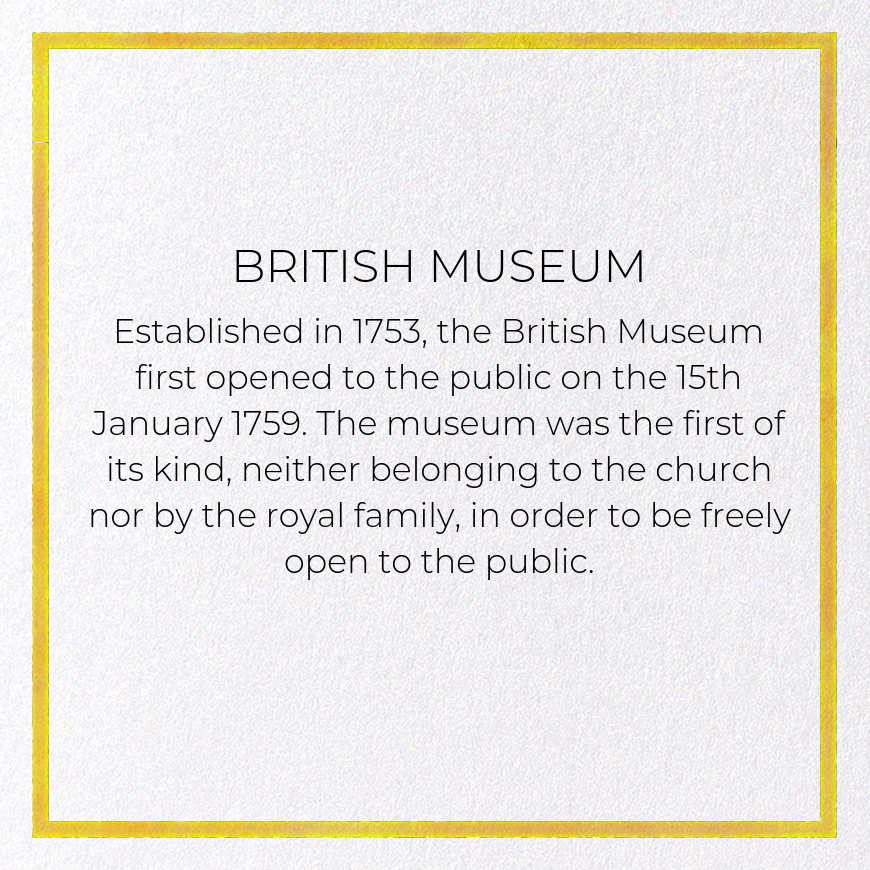 BRITISH MUSEUM