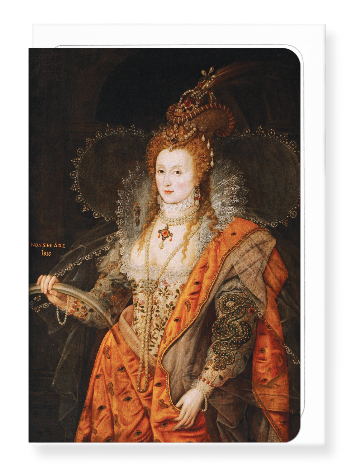 Ezen Designs - Queen Elizabeth I Rainbow Portrait (c.1601) - Greeting Card - Front